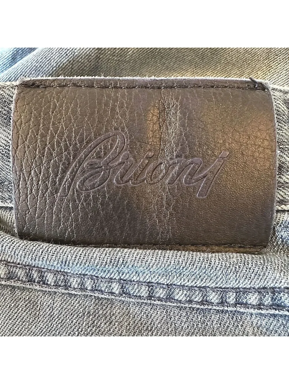 Brioni Stelvio Straight Leg Blue Jeans Men's 36x36 Italy Luxury Denim 5 Pocket